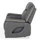 preview thumbnail 34 of 34, Furniture of America Arthon Fabric Power Recliner with LED Light and USB Port