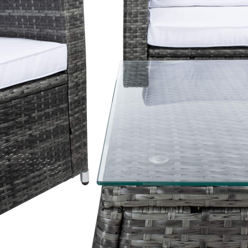 SAFAVIEH Outdoor Living Lorma 4-Piece Patio Set.