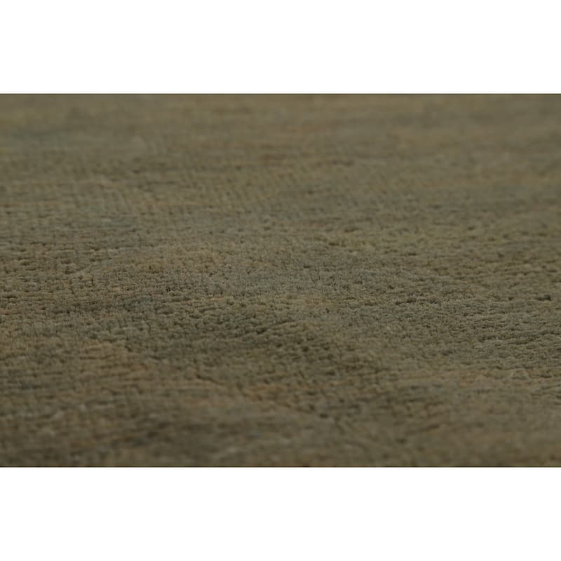 Green Modern Gabbeh Oriental Area Rug Handmade Wool Carpet - 7'9" x 9'7"