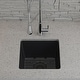preview thumbnail 22 of 44, 15" x 15" Quartz Single Bowl Drop-In Granite Composite Sink - 15"x15"