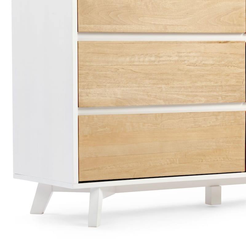 Plank and Beam Scandinavian 6-Drawer Dresser