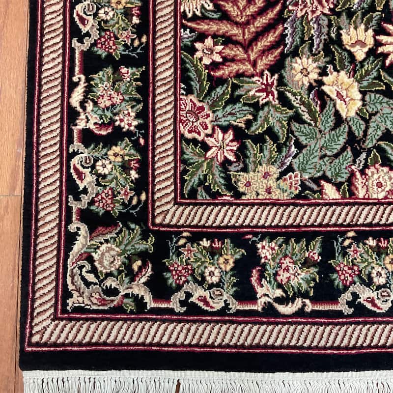 HERAT ORIENTAL Handmade William Morris Wool Rug - 4' x 6'2"