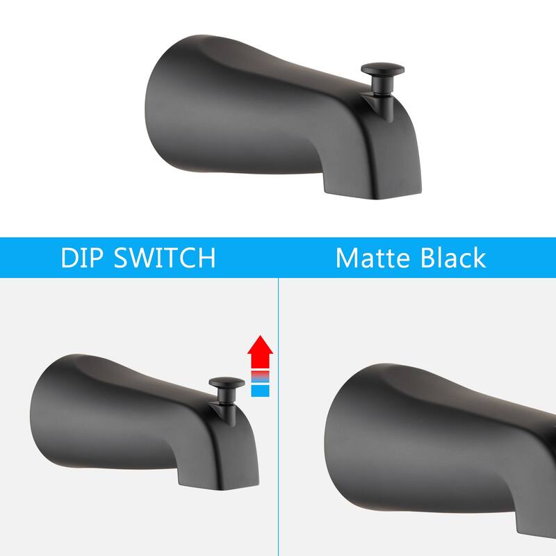 Tub And Shower Faucet With Handheld Sprayer Rain Dual 2in1 Shower Head Set Wall Mount Shower System With Pressure Balance Valve
