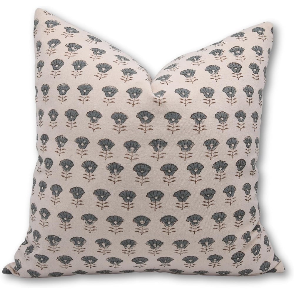 Fabdivine Cotton Vintage Block print pillow Cover