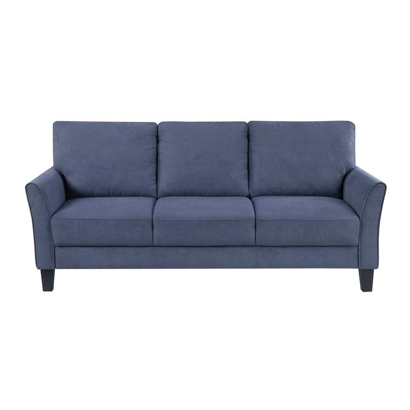 Felix Textured 3-Piece Living Room Set - Wood Finish Exposed Feet