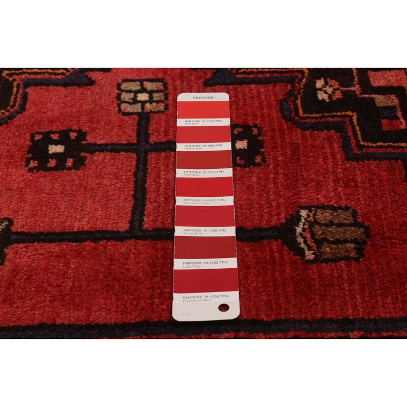 ECARPETGALLERY Hand-knotted Anadol Red Wool Rug - 3'4 x 10'1