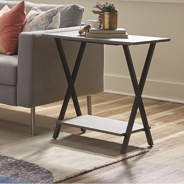 Carbon Loft Eres Concrete Coated-Top End Table. Opens flyout.