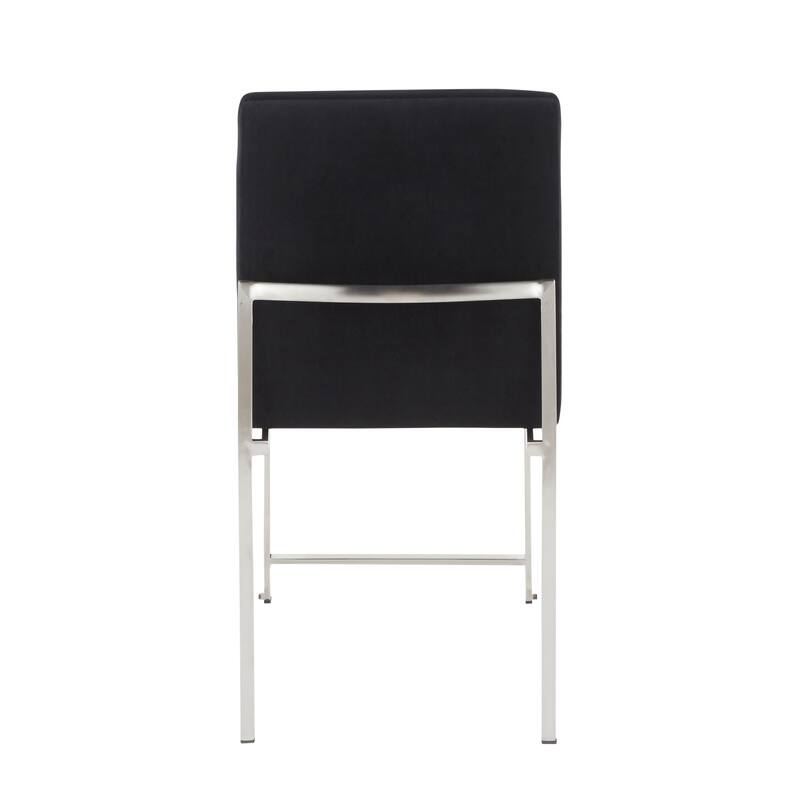 Silver Orchid Forrest High Back Stainless Steel Dining Chair (Set of 2)