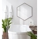 preview thumbnail 10 of 90, Kate and Laurel Rhodes Framed Hexagon Wall Mirror