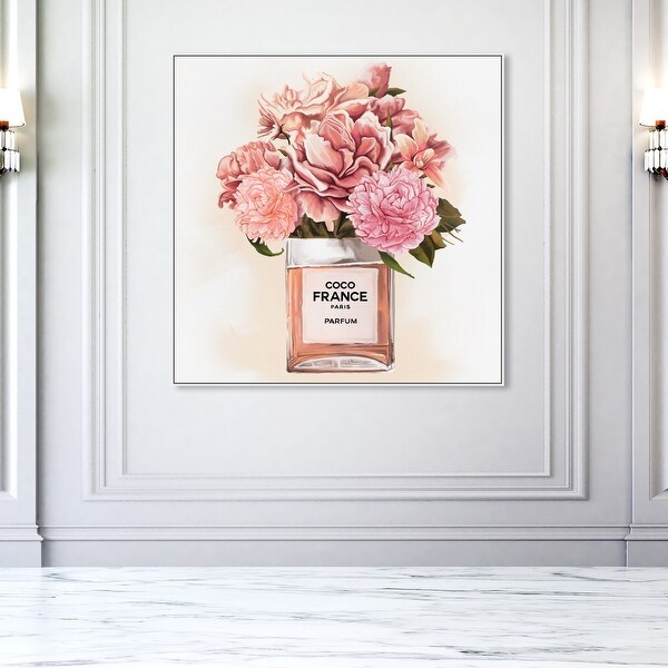 Oliver Gal 'Floral Perfume Peonies' Fashion and Glam Wall Art