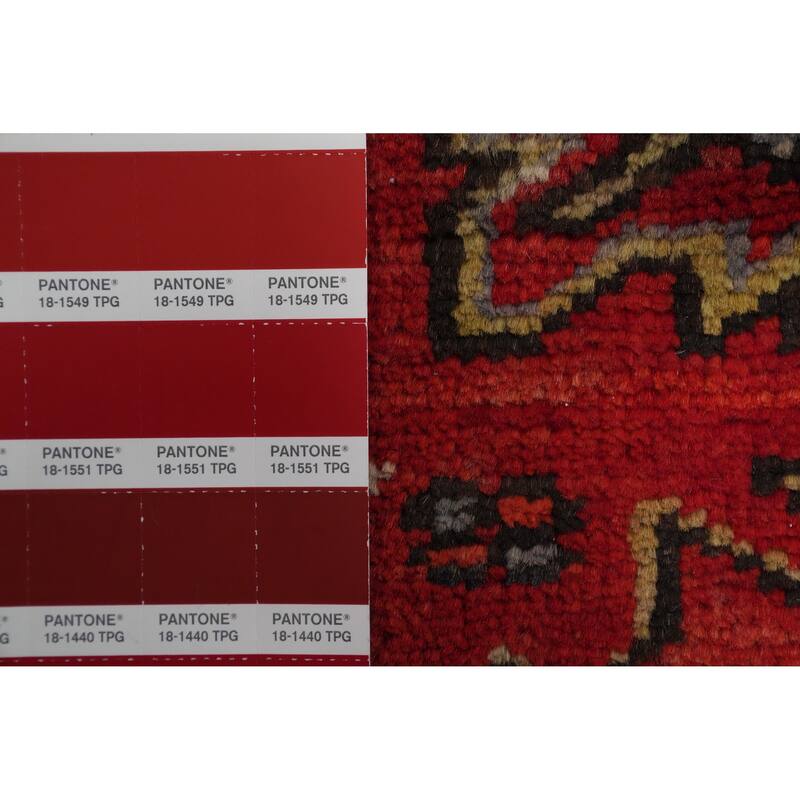Hand Knotted Oriental 100% Wool Carpet Traditional Medallion Red Heriz Area Rug - 10' 8'' X 7' 11''