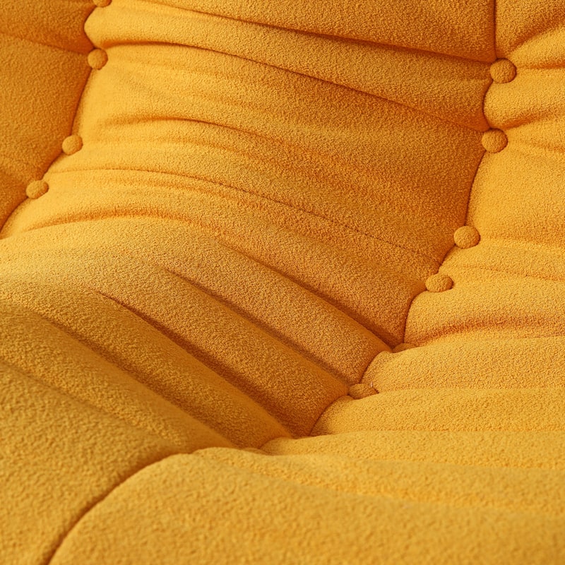 Single Lazy Sofa Teddy Fabric Soft Sponge Lounger Bean Bag Chair