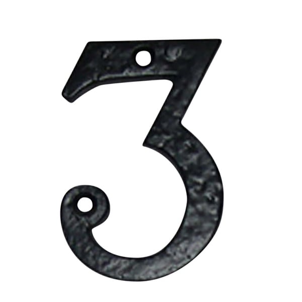 Number 3 House Black Wrought Iron 4h On Free Number 3 House Black Wrought Iron 4h