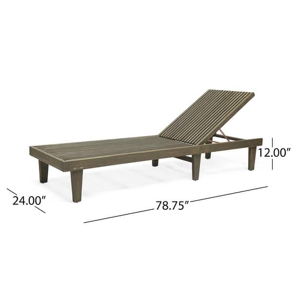 dimension image slide 0 of 3, Nadine Outdoor Chaise Lounges (Set of 2) by Christopher Knight Home