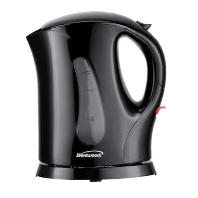 Brentwood 4 Cup 900 Watt Cordless Electric Tea Kettle in Black