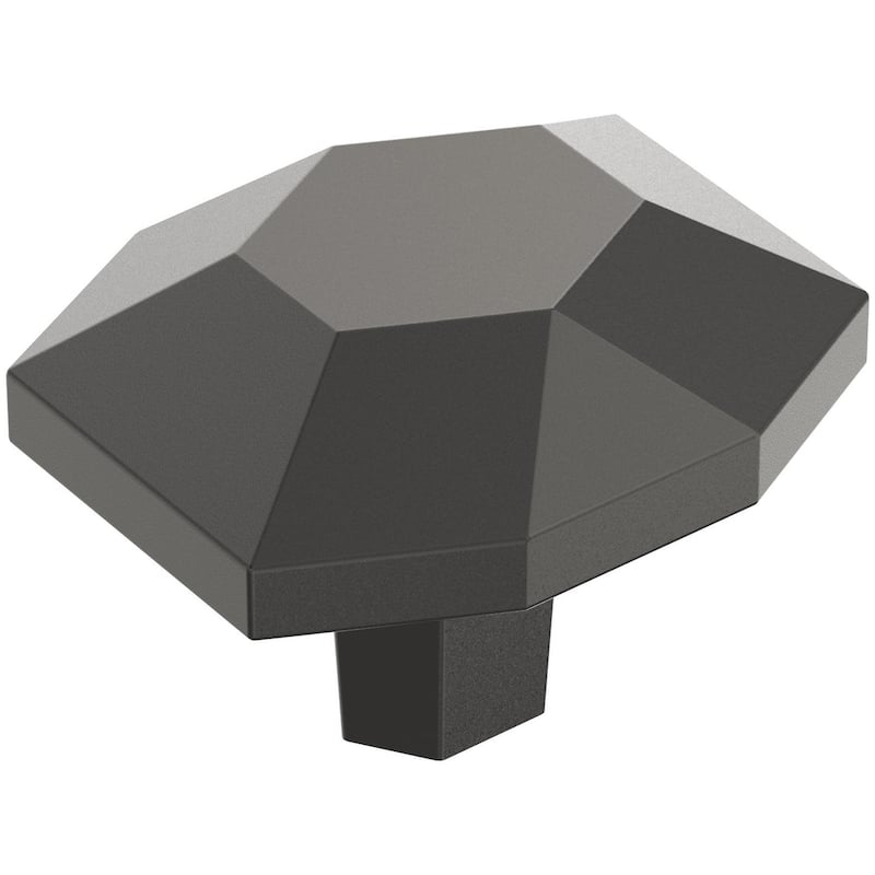 Amerock BP36641 St. Vincent 1-3/8" Geometric Cabinet Knob - Black Bronze
