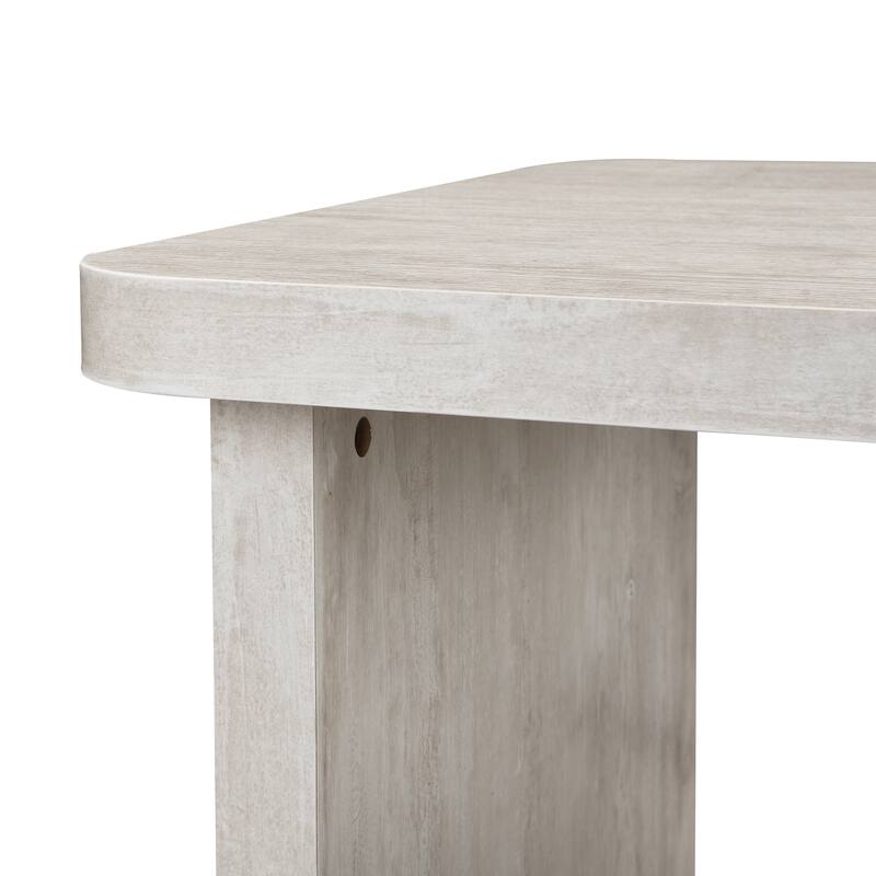 GDFStudio - Carter L-Shaped Farmhouse Coffee Table with Detachable Design
