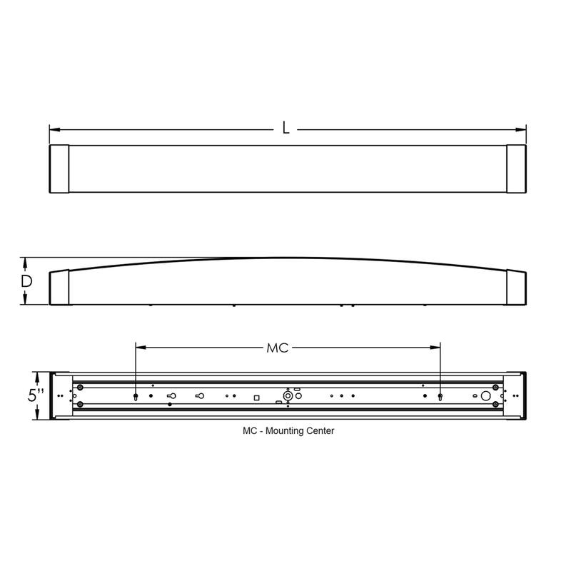 AFX ALV370530LAJD2 Algiers 37" Wide ADA Commercial LED Bath Bar with