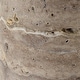 preview thumbnail 7 of 5, Travertine Table Lamp with Round Shade - 23.25" - Antique Brass