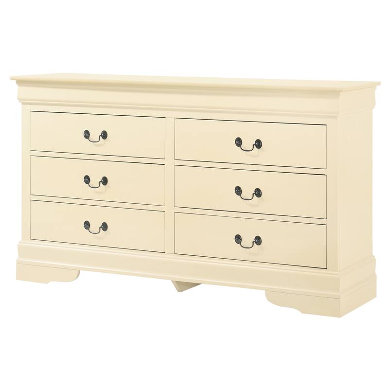 Traditional Style Dresser with 6 Drawers
