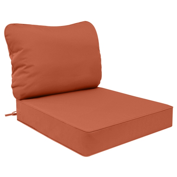 Patio Chair Cushions Duck Covers 19-in X 19-in 2-Piece After Party