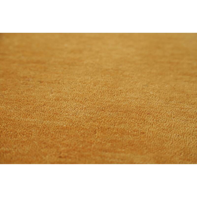 Hand Knotted Oriental 100% Wool Carpet Tribal Tribal Yellow & Gold Gabbeh Area Rug - 4' 4'' X 2' 6''