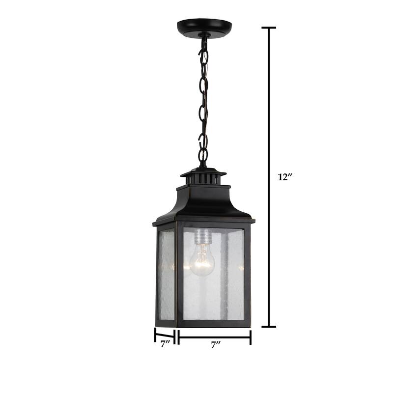 1 Light Outdoor Hanging Light - Imperial Black - Imperial Black