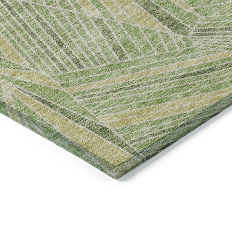 Machine Washable Indoor/ Outdoor Chantille Modern Mosaic Rug