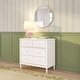 preview thumbnail 18 of 32, Charlotte/Scallop 4 Drawer Dresser Linen White