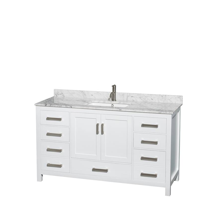 Wyndham Collection Sheffield Single Vanity Set