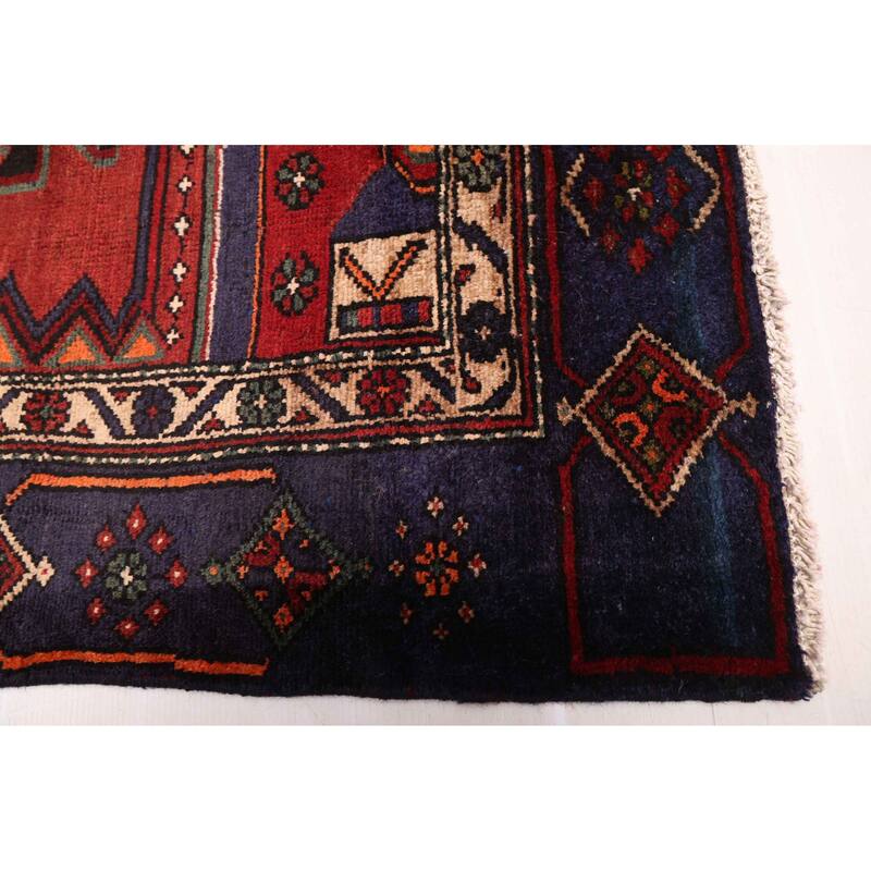 ECARPETGALLERY Hand-knotted Anatolian Vintage Red Wool Rug - 4'5 x 8'4