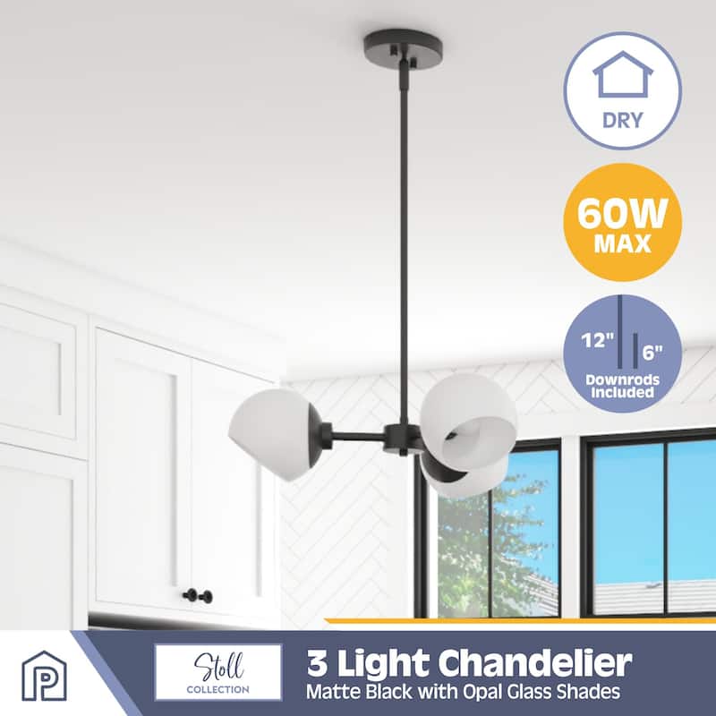 Prominence Home Stoll Chandelier with Opal Glass