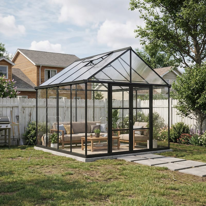 Canopia Aria 10 ft. Black / Clear Greenhouse Kit