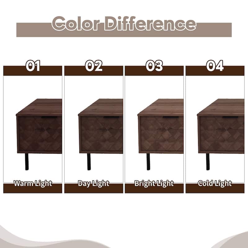 Roomfitters 78 Inch Modern TV Stand for TVs up to 85 Inch, Media Console with Soft-Closing Hinges & Sturdy Iron Legs, Walnut