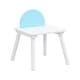preview thumbnail 2 of 4, 5 Pcs Children's Panel Table With 4 Chairs, Hidden Storage Bag Kitchen Chairs Modern Artistic Chairs