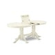 preview thumbnail 4 of 8, East West Furniture Dinette Set- an Oval Dining Table with and Linen Fabric Chairs, Linen White(Seat Type & Pieces Options)