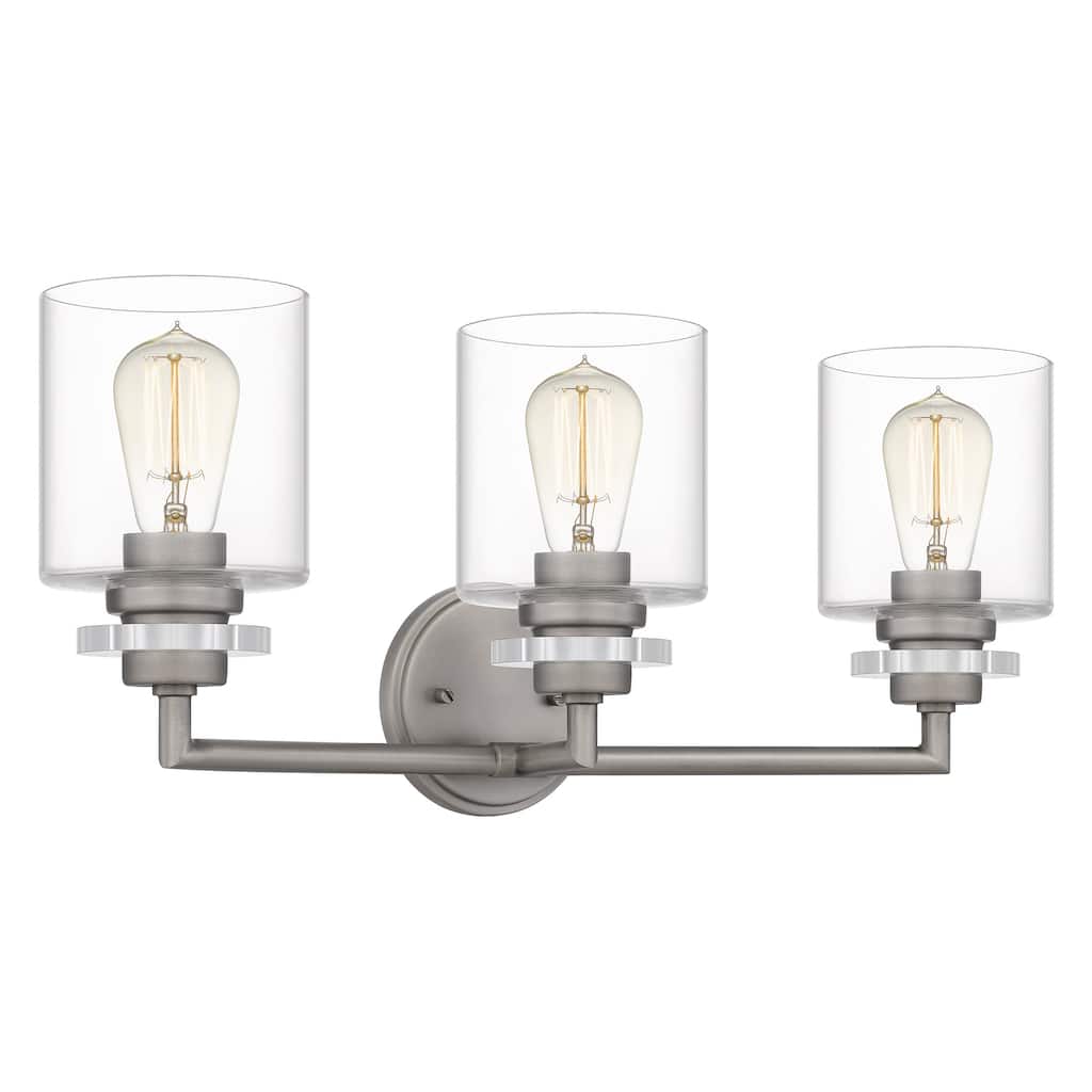 Jaspar 3-Light Antique Nickel Vanity Light