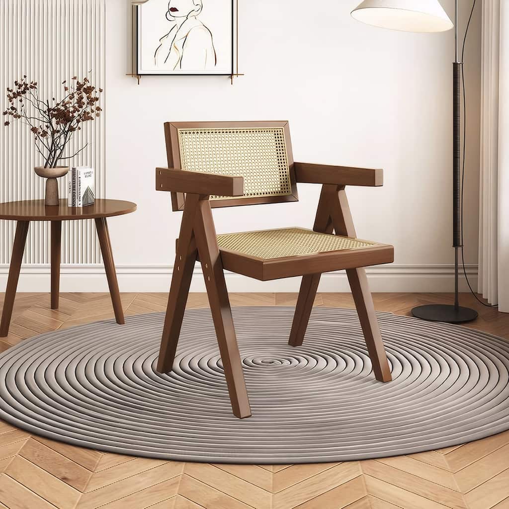 2PCS Rattan Accent Dining Chairs