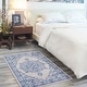preview thumbnail 30 of 61, Nourison Whimsicle Modern Persian Floral Medallion Area Rug 3' x 5' - Grey Blue - Runner/Rectangle