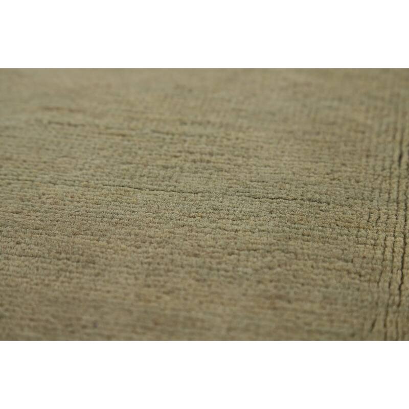 Contemporary Solid Gabbeh Oriental Area Rug Handmade Wool Carpet - 4'11" x 6'4"