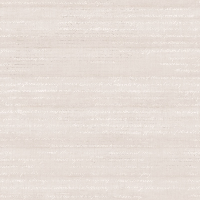 Galerie Wallcoverings Vintage Roses Pretty Script Non-Woven Matte Wallpaper Roll