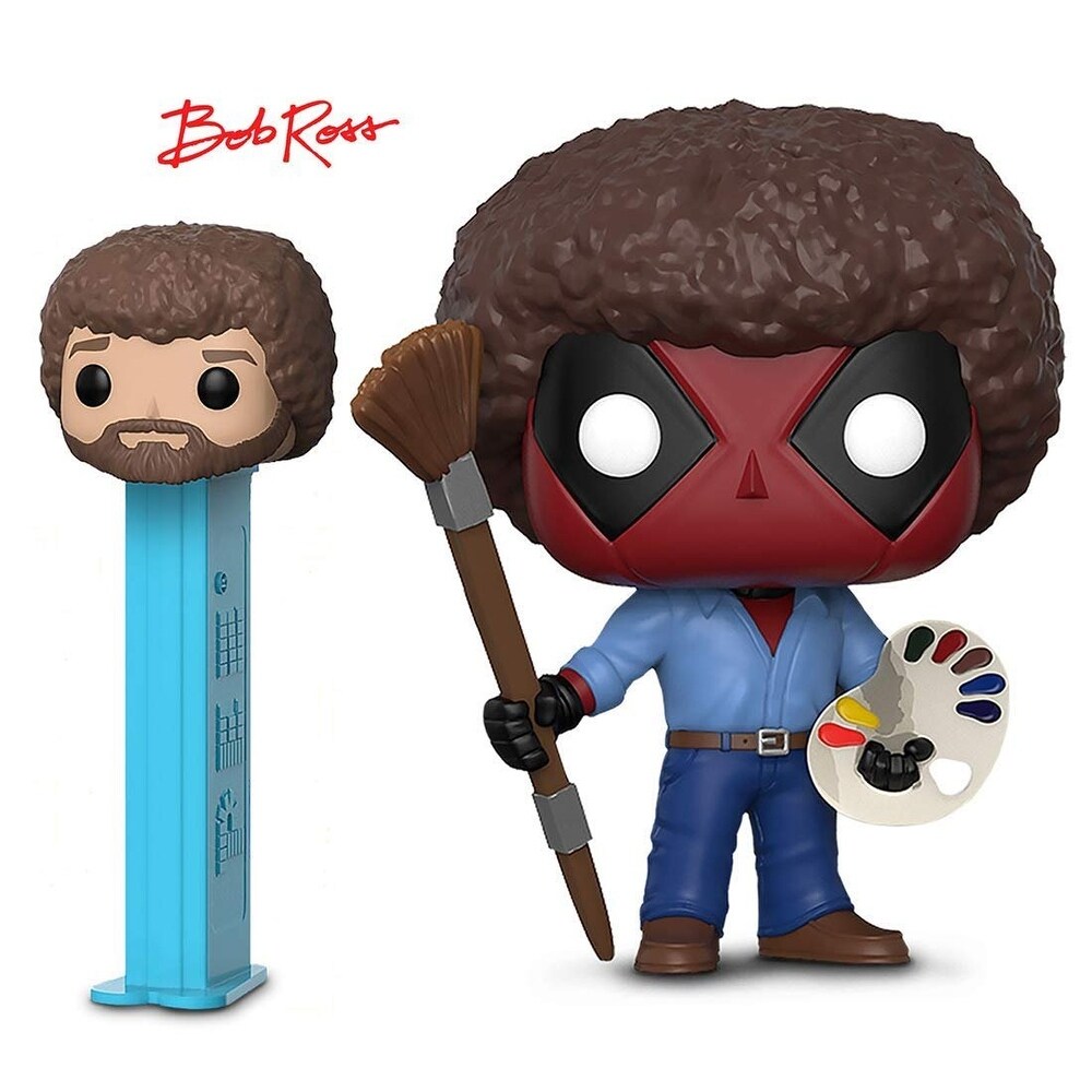 Shop Funko Pop Marvel Deadpool Playtime Bob Ross And Funko Pop Pez