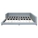 preview thumbnail 5 of 13, Queen Size & Twin XL Size Upholstered Platform Bed, PU Leather Mother & Child Bed, Convertible for Two Separate Beds, Gray