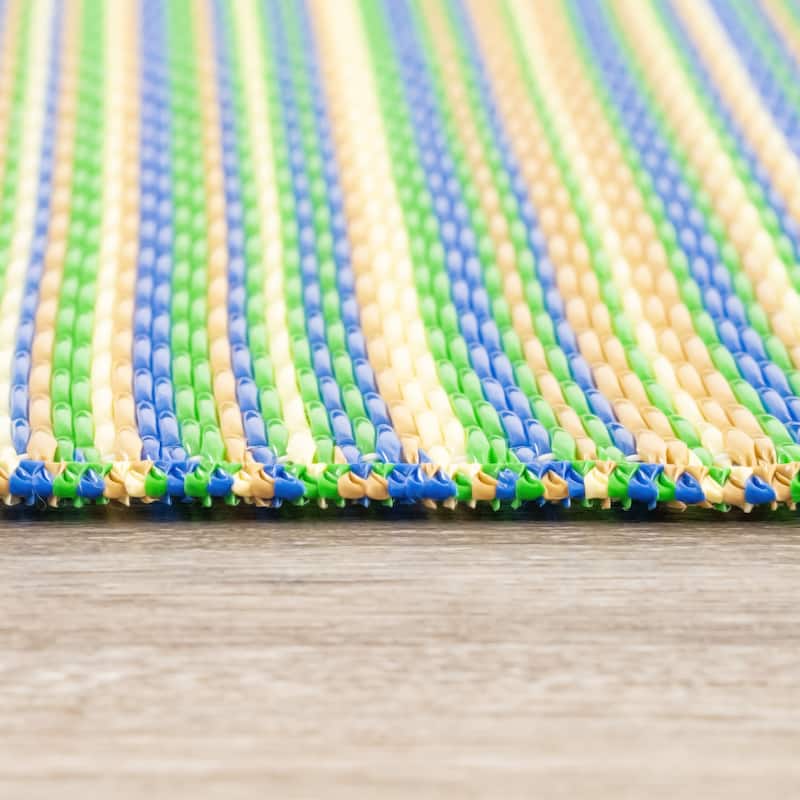 Sundown Beach Stripe Indoor/Outdoor Area Rug