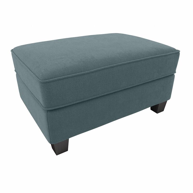 Bush Furniture Stockton Large Upholstered Storage Ottoman