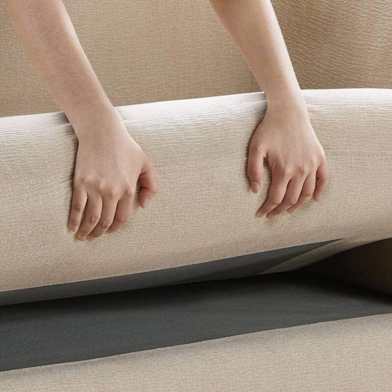 Spruce & Spring Julia Upholstered Curved Sofa Couch for Living Room