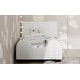 preview thumbnail 6 of 32, Twin Size Upholstered Platform Bed with Guardrail and Headboard,Modern Style Wood Bed