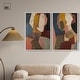 preview thumbnail 46 of 59, Contemplation Dialogue Abstract Art Set Canvas Print by Art Remedy