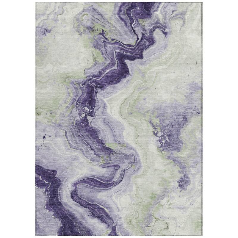 HomeRoots Abstract Transitional Rectangle Outdoor Rug