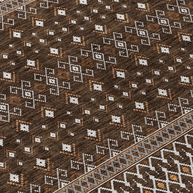 HomeRoots Tribal Transitional Rectangle Outdoor Rug